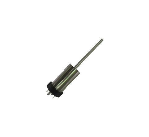 Sonda PT100 liscia con connettore DIN - cod. CTRDIN