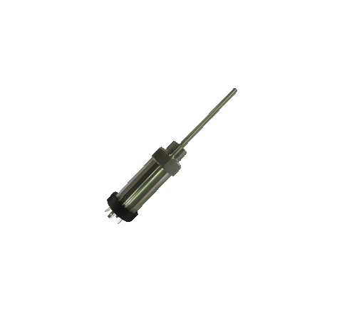 Sonda PT100 attacco 1/2 " Gas Maschio e connettore DIN (morsetti faston) cod. CTRDIN