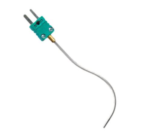 Sonda termocoppia rivestita deformabile con connettore miniatura maschio