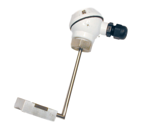 Sonda PT100 a contatto per tubazioni con testa di connessione tipo MA (miniatura) cod. MAV