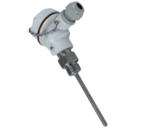 Sonda Pt100 attacco 1/2" GM testa di connessione IP68 e uscita attiva cod. MDANGOSI