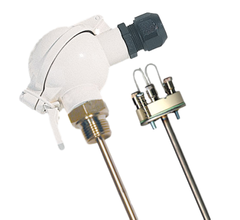 Sonda PT100 attacco 1/2" Gas Maschio testa tipo mini DAN con elemento intercambiabile cod. MDOAI