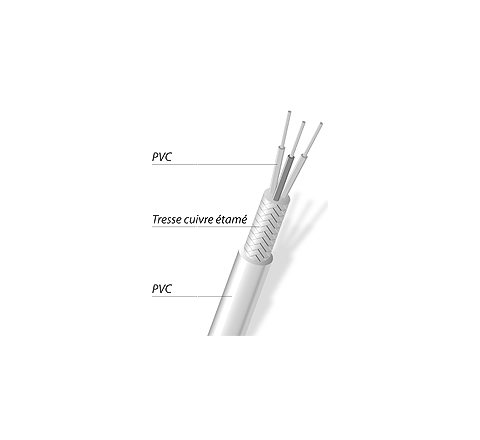 Cavo schermato Pt100 PVC/rame/PVC - cod. PTP-PT