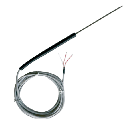 Sonda Pt100 di penetrazione a spillo diritta con cavo di collegamento teflon/silicone cod. SAPD