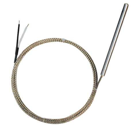 Termocoppia J o K con cavo fibra di vetro/fibra di vetro/treccia inox - cod. SLSRK