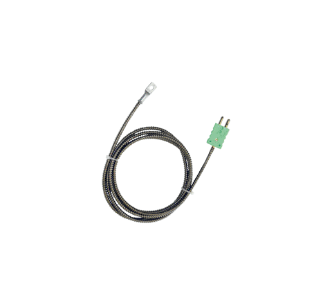 Sonda termocoppia a contatto con occhiello con cavo fibra di vetro / treccia inox - cod. SOJFL