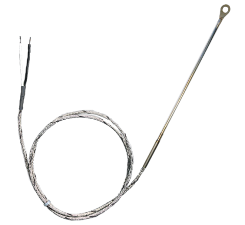 Sonda termocoppia rivestita deformabile e anello di fissaggio - cod. TC
