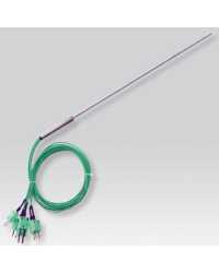 Sonda termocoppie multiple J-K Ø 4,5 mm con cavo e connettori - cod. SLE-TC
