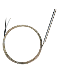 Termocoppia J o K con cavo fibra di vetro/fibra di vetro/treccia inox - cod. SLSRK