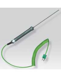 Sonda termocoppia K a contatto con cavo a spirale per termometro digitale portatile