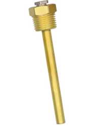 Pozzetto in ottone pulito con vite di pressione, Ø interno 5,2 mm - cod. THE-MS-G