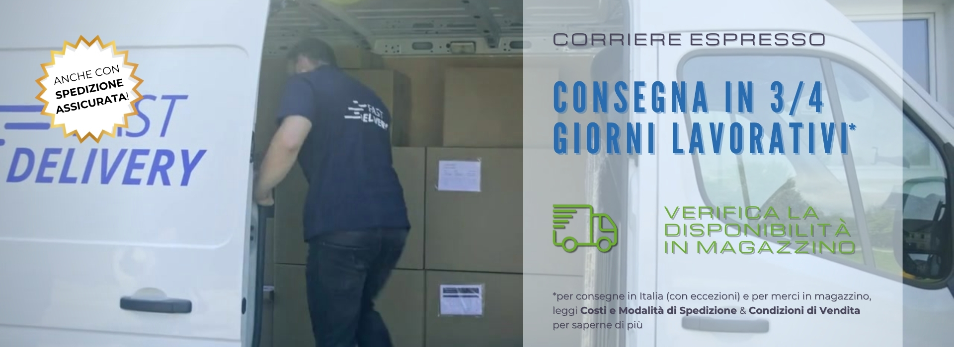 Consegna 3/4 giorni lavorativi