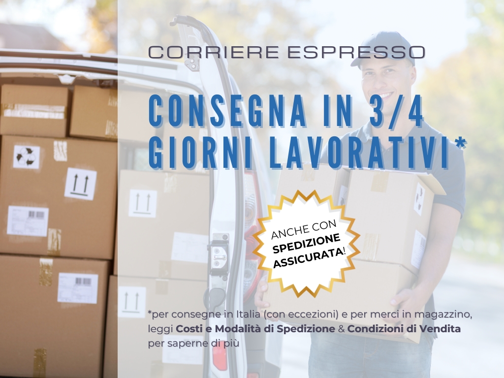 Consegna 3/4 giorni lavorativi