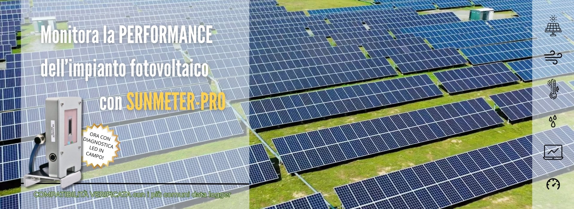 Monitora gli impianti fotovoltaici con SUNMETER-PRO